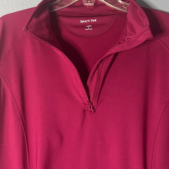 Sport Tek Athletic Pullover Womens Large 1/4 Zip Activewear Stretch Running Yoga - Picture 4 of 7